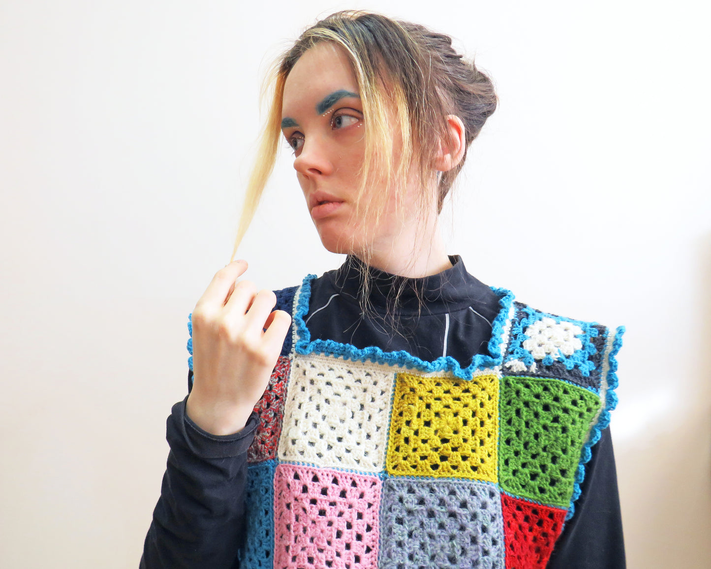 'Glitch' Vest #2 ☆ Scrap Yarn Crochet top