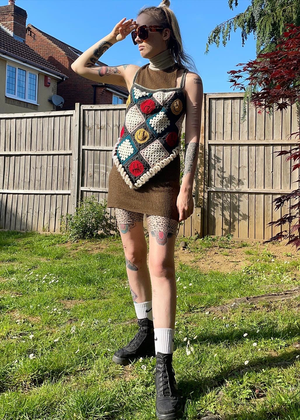 'Sad//Happy' Top ☆ Crochet Tie Back