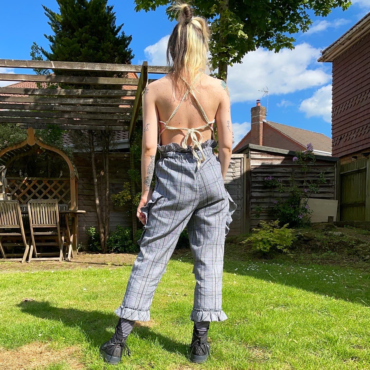 Asanoha Top #1 ☆ Crochet Tie back