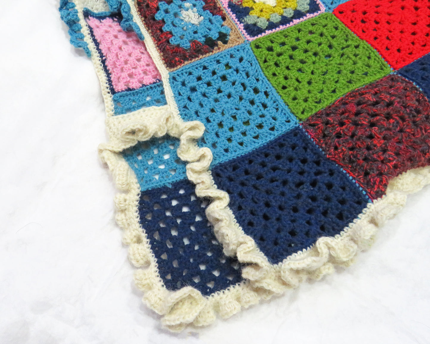 'Glitch' Vest #1 ☆ Scrap Yarn Crochet top