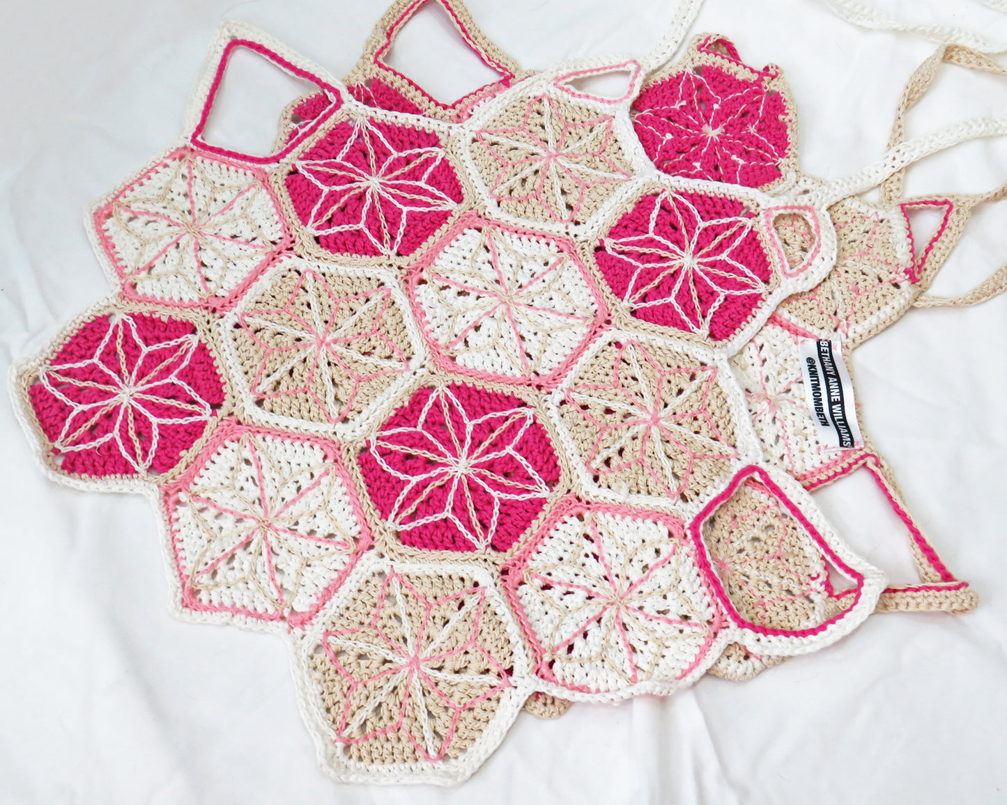 Asanoha Top #2 ☆ Crochet Tie back