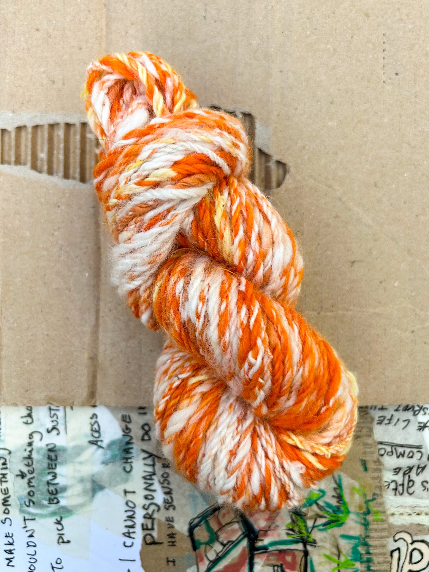 Handspun Navajo (chain) plied Merino and Baby Alpaca Sampler Skein ☆ 40g 3ply Yarn