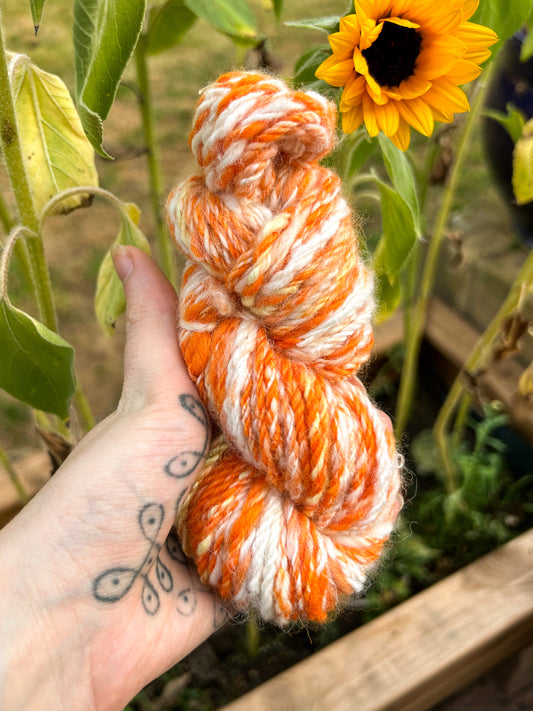 Handspun Navajo (chain) plied Merino and Baby Alpaca Sampler Skein ☆ 40g 3ply Yarn