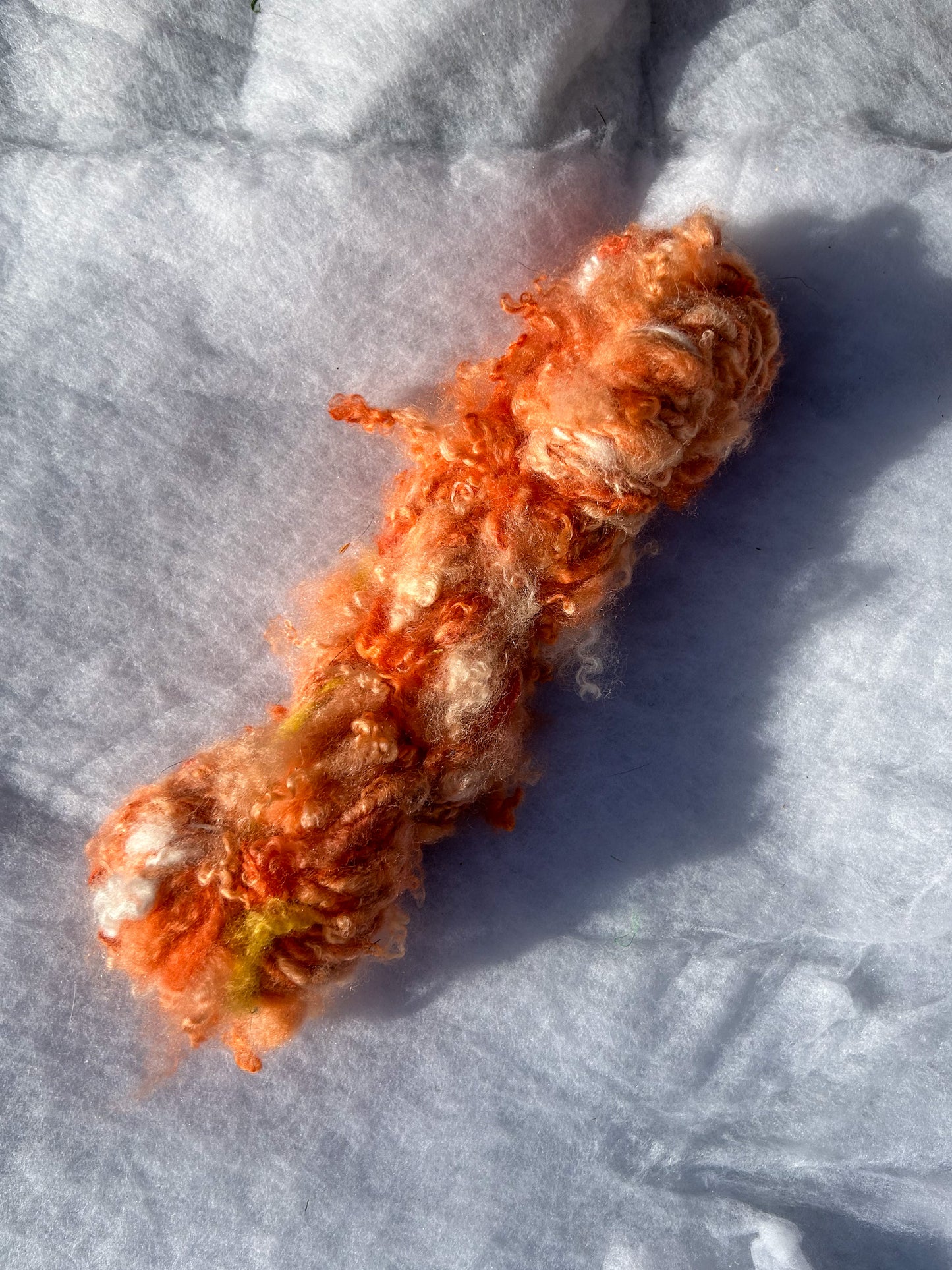 Handspun Red Madder Dyed Lock Spun Baby Alpaca 2ply Skein ☆  58g Naturally Dyed Alpaca Yarn