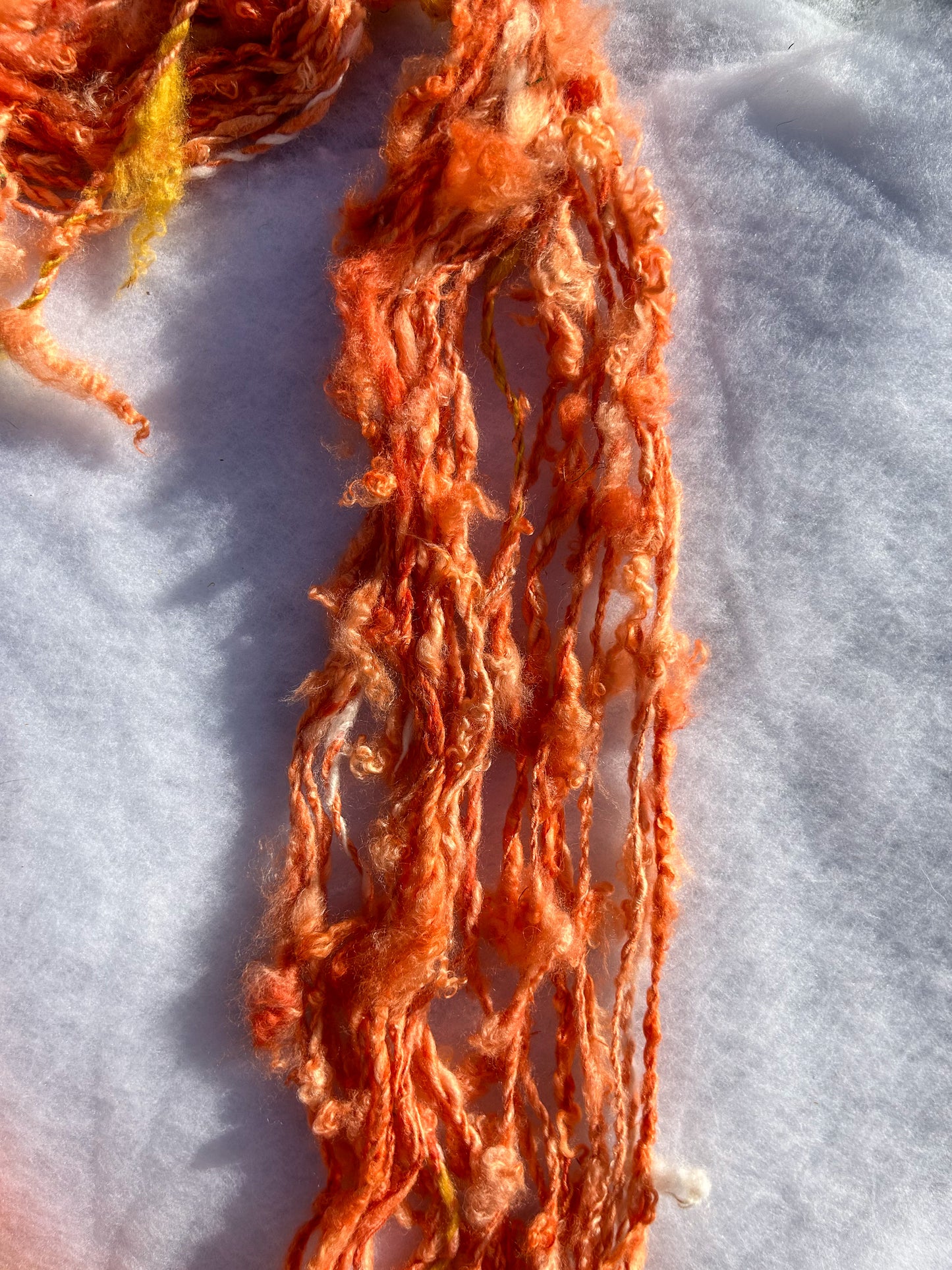 Handspun Red Madder Dyed Lock Spun Baby Alpaca 2ply Skein ☆  58g Naturally Dyed Alpaca Yarn