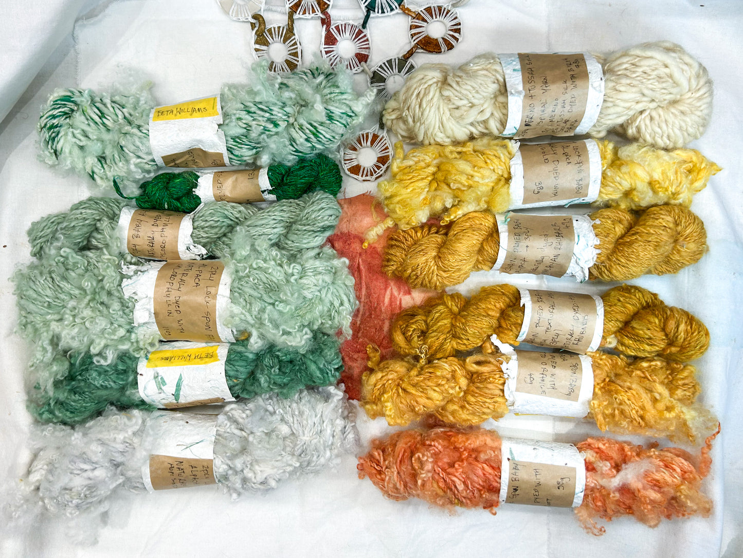 Handspun Navajo (chain) plied 100% Sari Silk Sampler Skein ☆ 13g 3ply Yarn