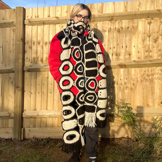 Binary Code crochet scarf pattern (PDF)