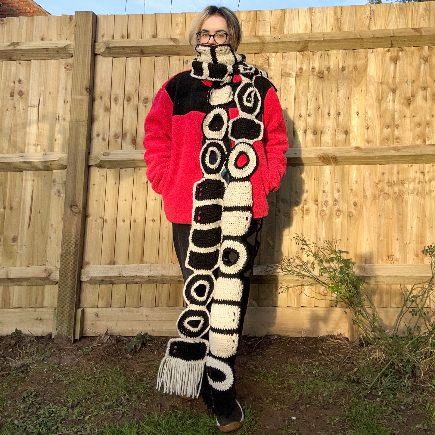 Binary Code crochet scarf pattern (PDF)