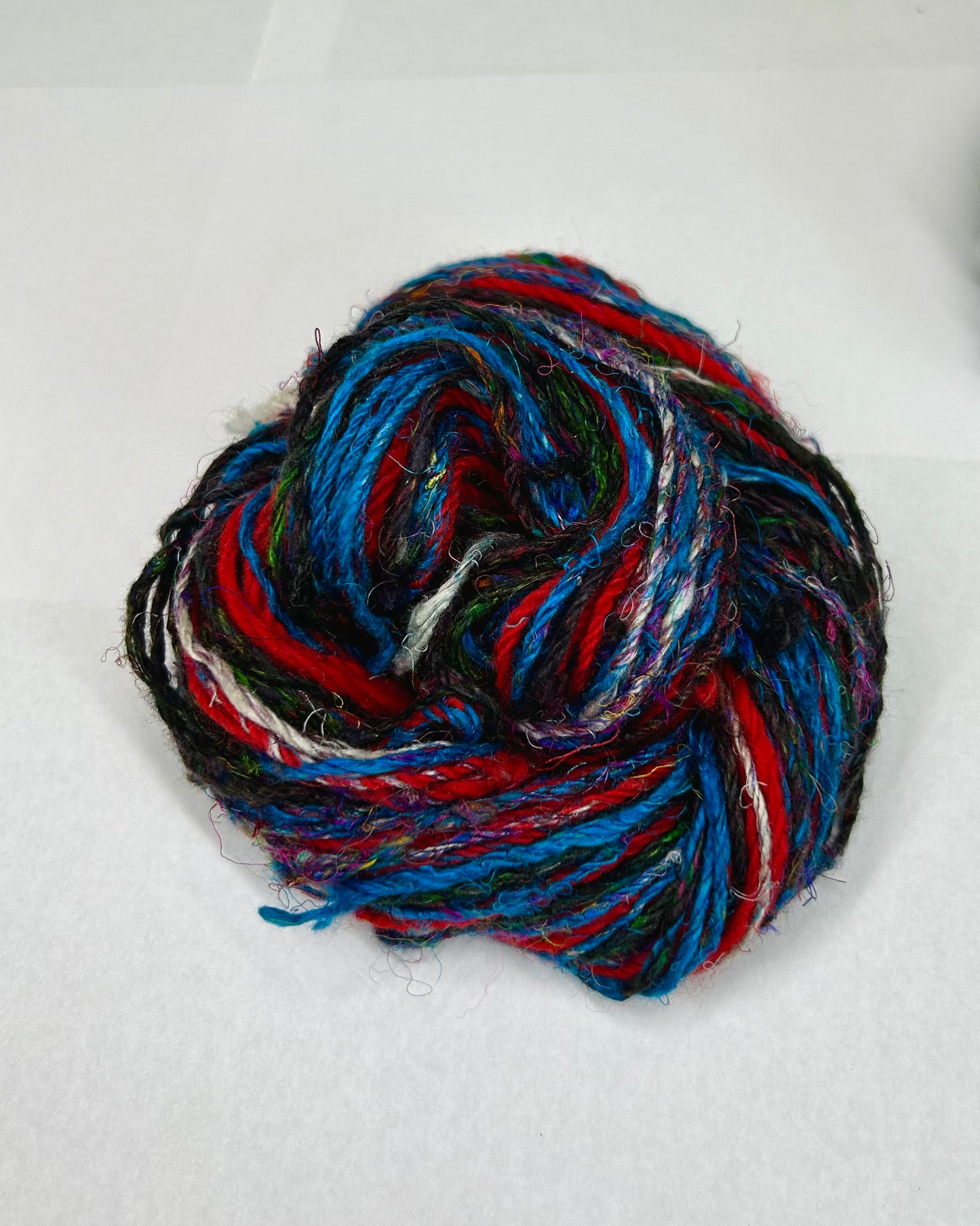 'Snowdrops, day and night' sampler duo; merino, teeswater and sari silk 3ply (15g & 25g)