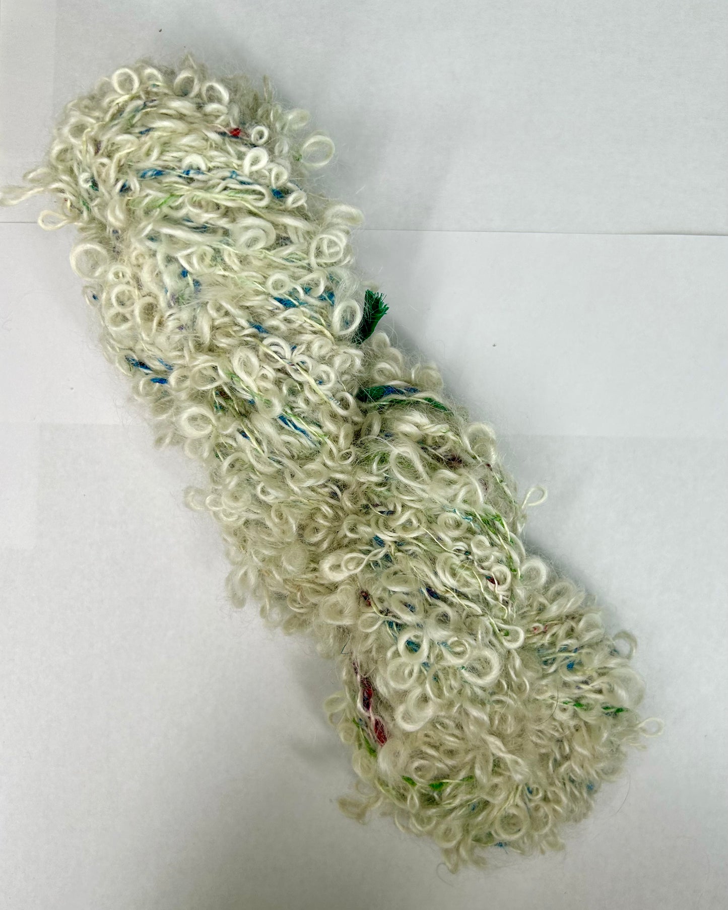 'Snowdrop' mohair, eri silk and merino 3ply Bouclé (140g)