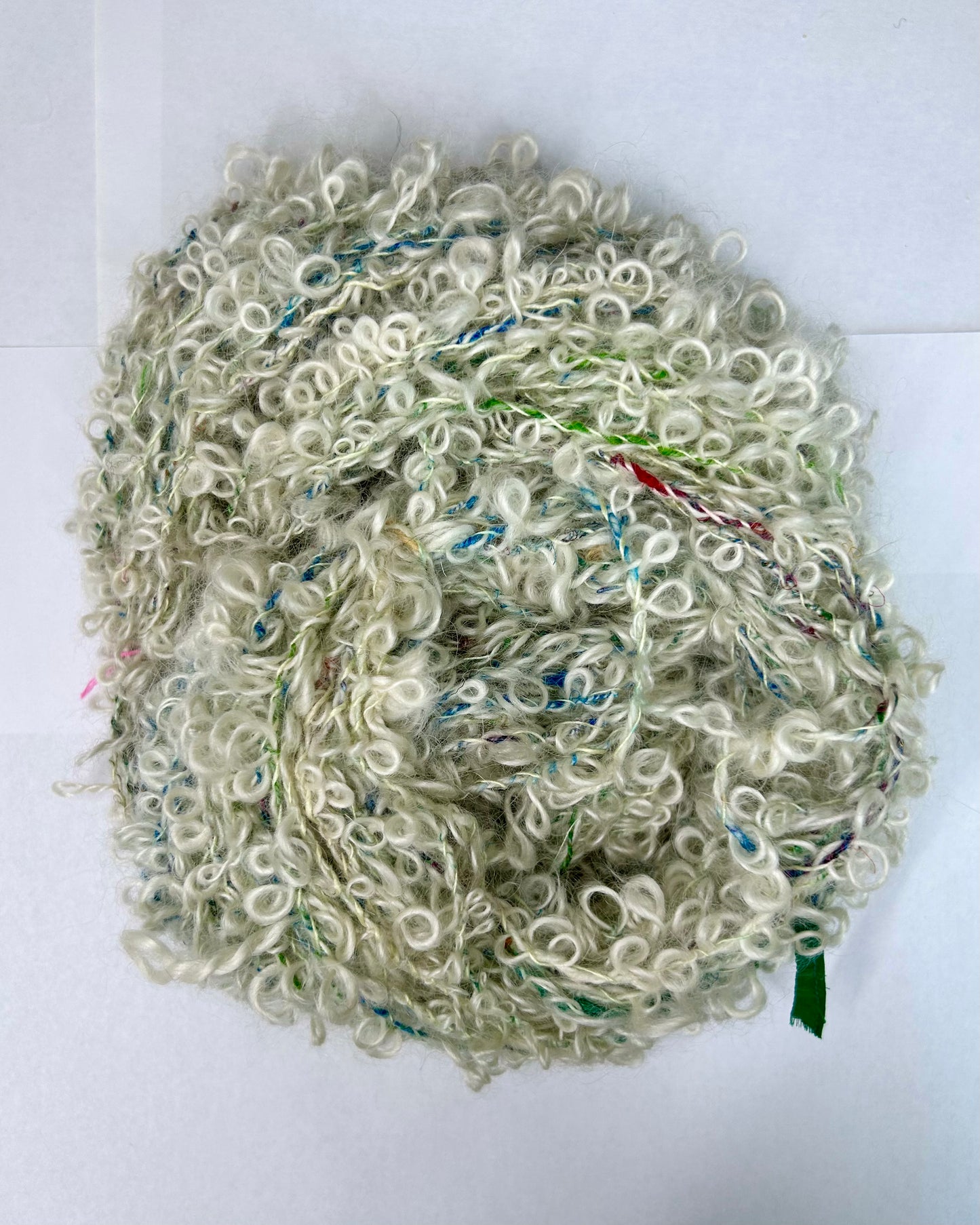 'Snowdrop' mohair, eri silk and merino 3ply Bouclé (140g)