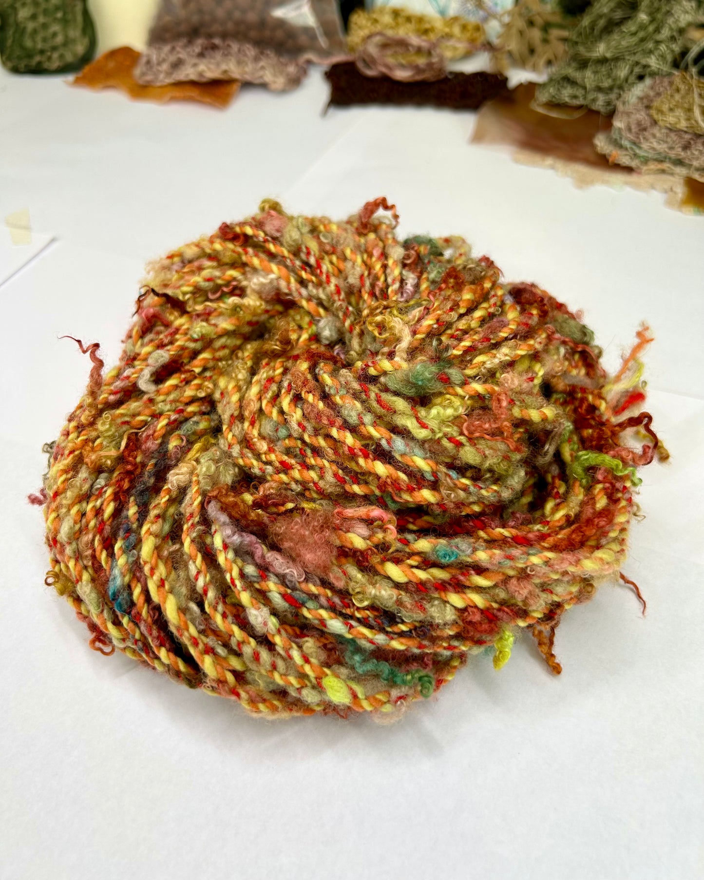 'Hawthorn' merino and blue faced leicester lock spun cabled 4ply/83g