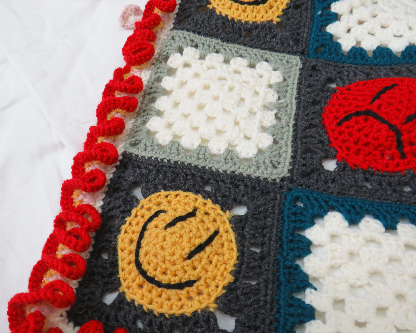 'Sad//Happy' Top ☆ Crochet Tie Back