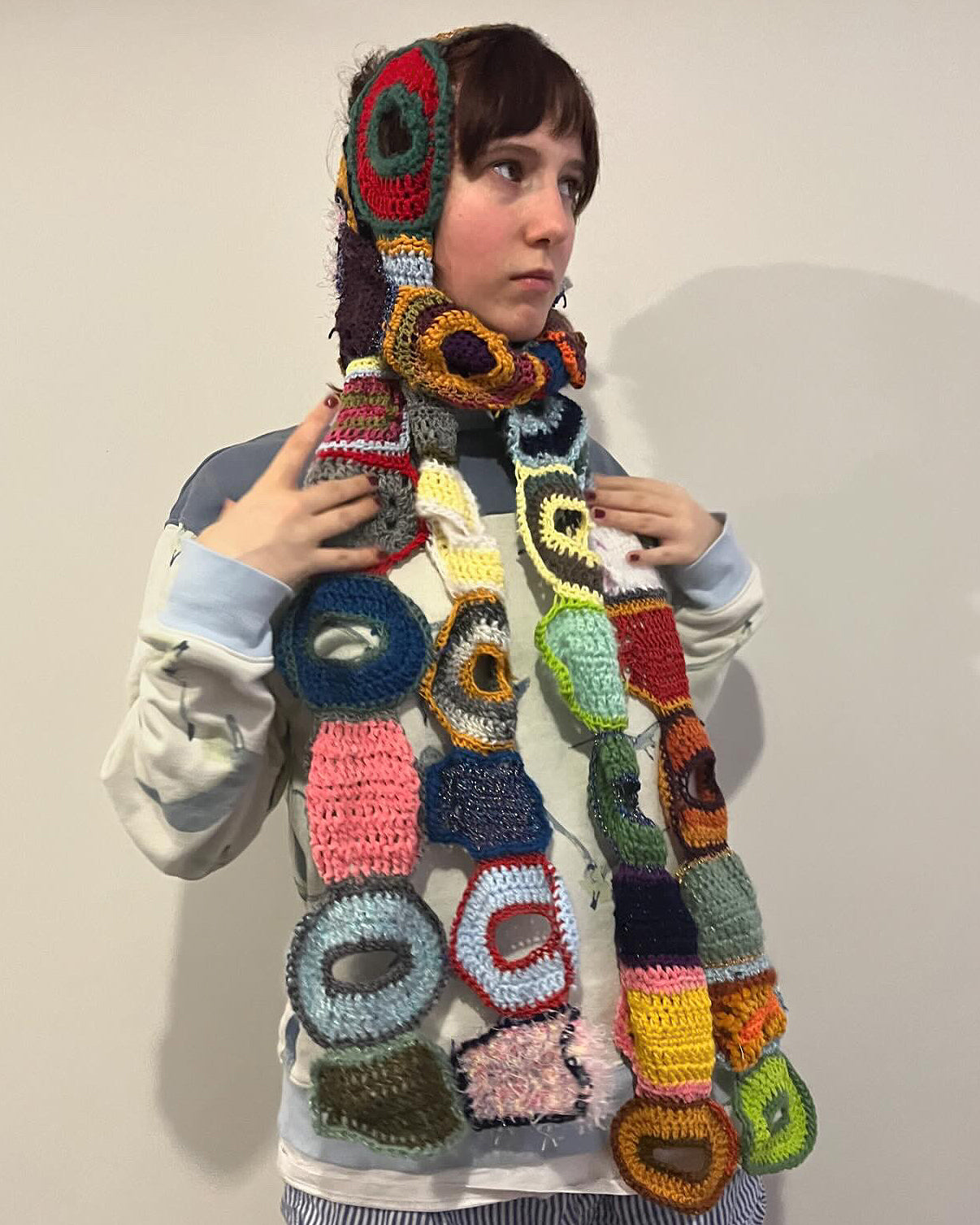 Binary Code crochet scarf pattern (PDF)