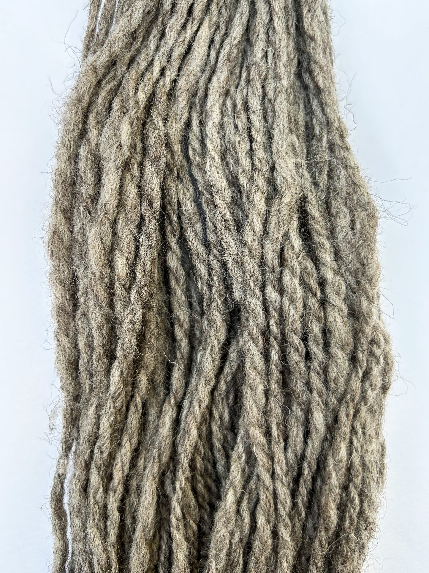 Handspun 2ply 100 % Grey Shetland Wool Skein ☆ 105g 2ply Yarn