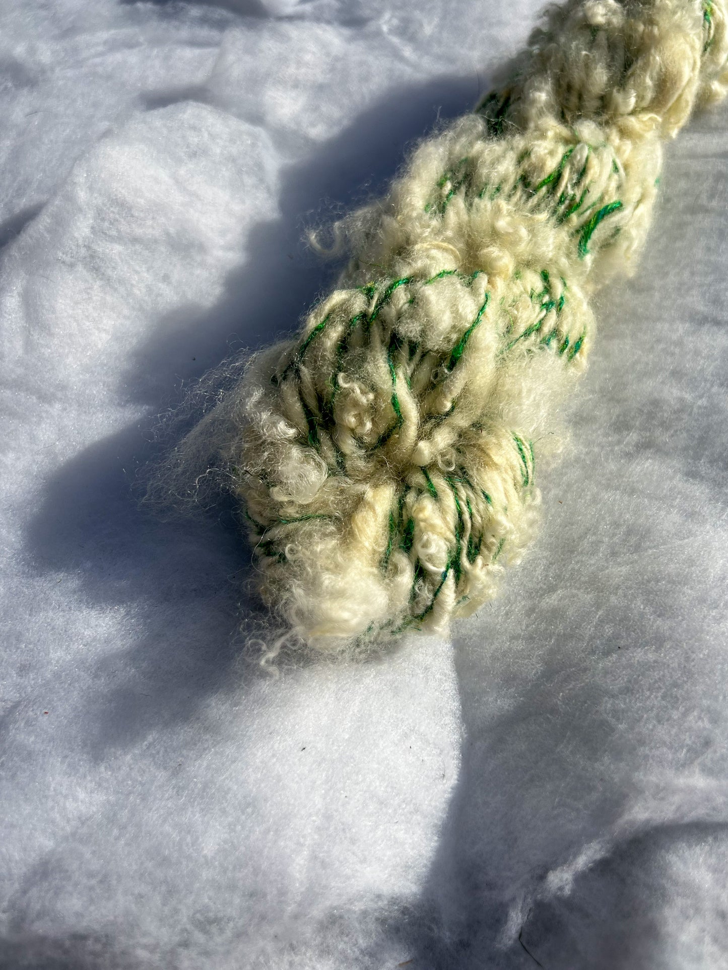 Handspun Sewas Dyed Lock Spun Baby Alpaca and Sari Silk 2ply Skein ☆  65g Naturally Dyed Alpaca Yarn